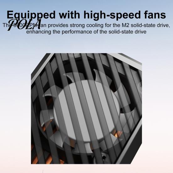 SSD Cooler Heat Sink with Fan Easy to Use Universal Compatibility M.2 Drive 5V 3 Pin ARGB Hard Disk Radiator Optimal Performance