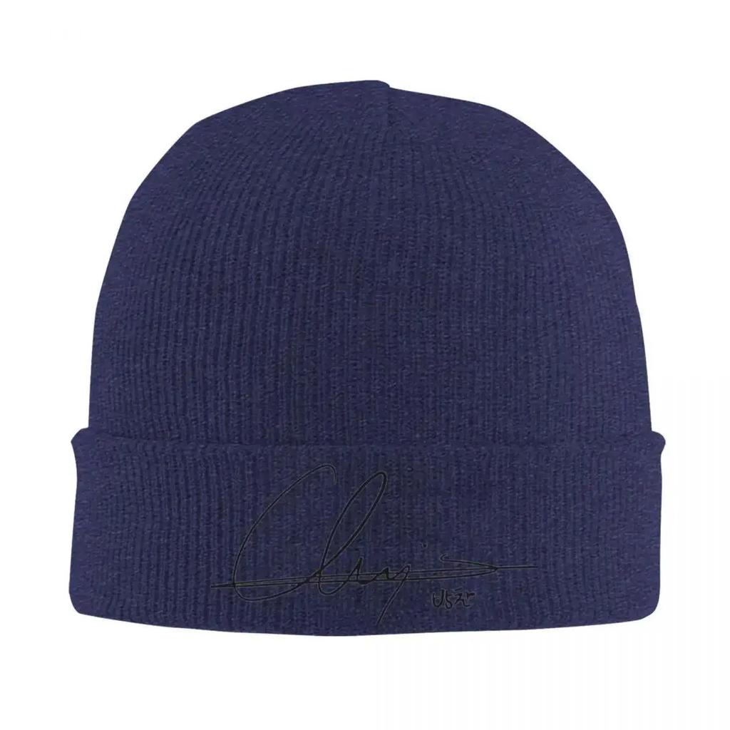 New Bang Chan Signature Beanie Hats Knitted Hat Kpop Head Wrap Unisex Women Caps Autumn Winter Graphic Hip Hop Bonnet Hats Gif