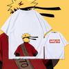 Japanese Anime Naruto Short-sleeved T-shirt Male Summer Teen Student Pure Cotton Cartoon Two-dimensional Naruto Clothes