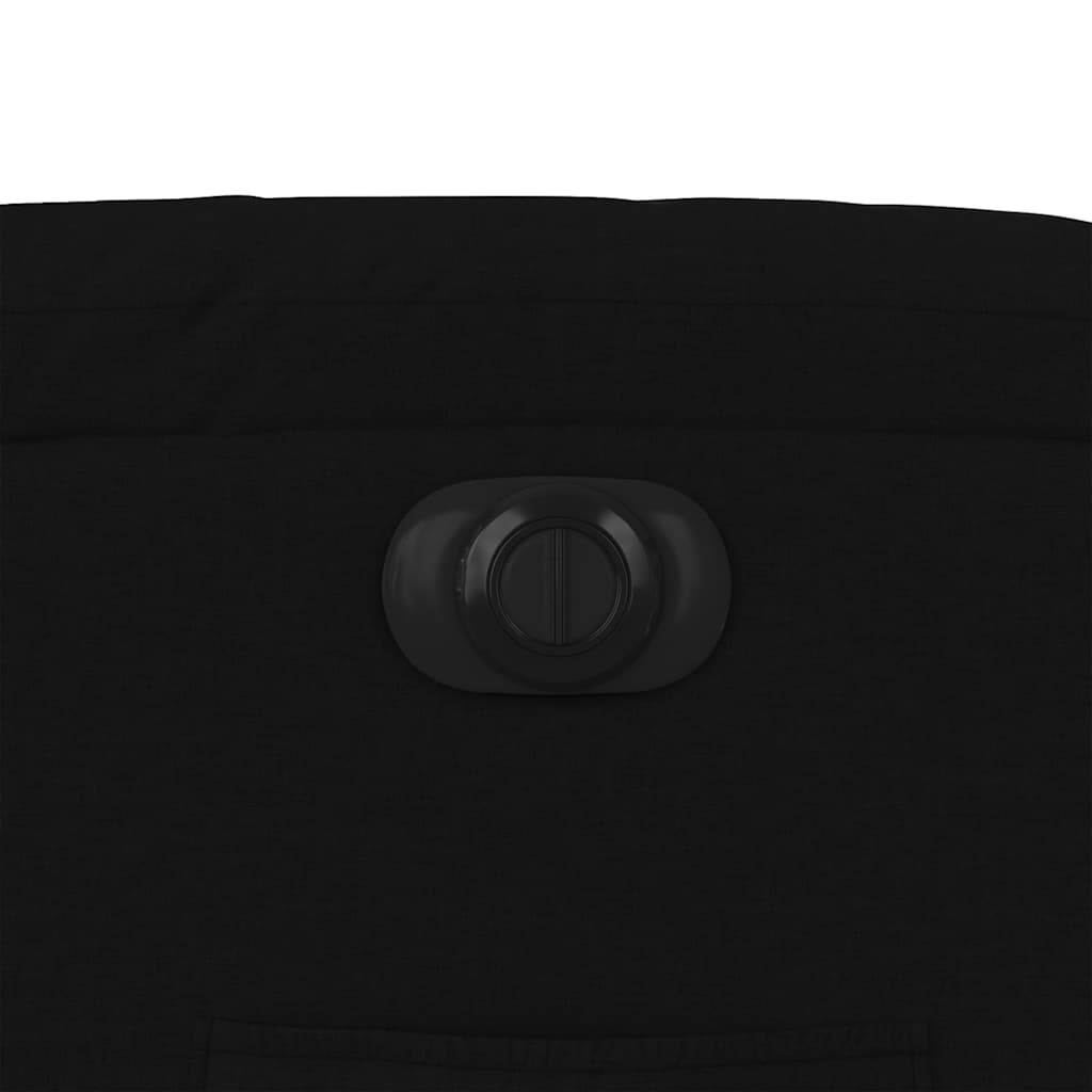 Electric Recliner Chair Black Fabric