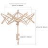 1pcs Manual Umbrella Shape Wooden Yarn Winder- Handcrafted DIY Knitting Crochet Tool for Wool Yarn Thread- No Electricity Needed