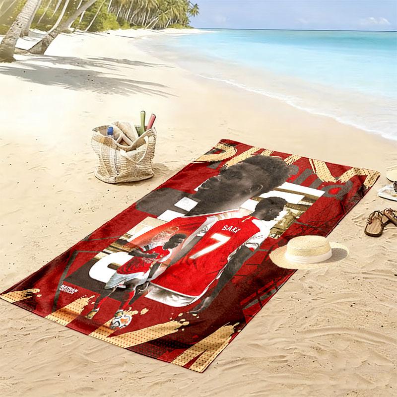 Bukayo Saka Spirit Beach Towel, Large Soft Quick Dry Towel for Beach Camping Swimming