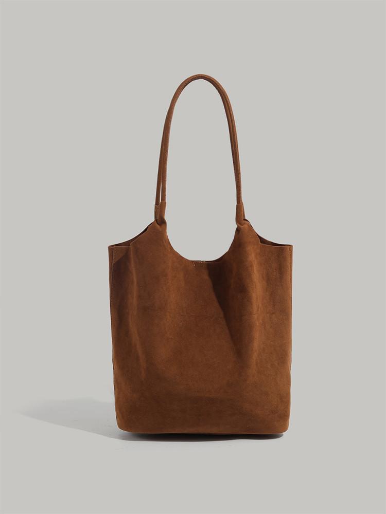 

Bag Women s 2025 Autumn and Winter New Retro Suede Shoulder Bag Soft Face Mother and Child Bag Large Capacity Underarm Tote Bag
