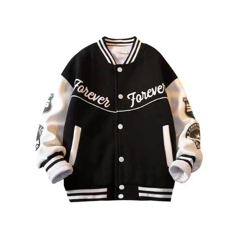 Boys' 2024 Spring/Autumn Baseball Jacket - Fashionable Children's Top