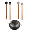 1Pair Glockenspiel Drum Stick with Wood Handle Steel Tongue Drum Mallet Soft Rubber Percussion Mallets Drum Stick