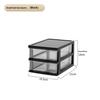 Multi-functional 2-5 Layers Stackable Desktop Drawer Storage Box Cosmetic Organizer for Dorm Office Home Use