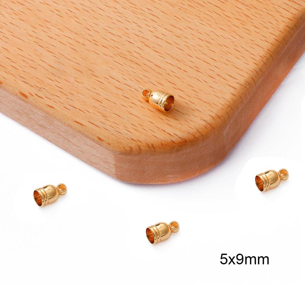 4Pcs Copper Tassel Hat Cap Charm Pendant for DIY Jewelry Making