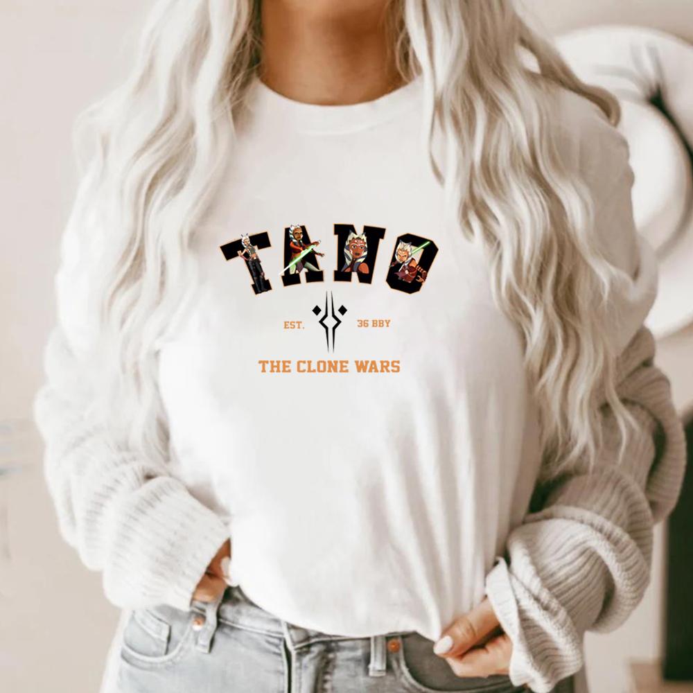 

Футболка с узором «Харадзюку» Тано Футболка с узором «Джедай» Футболка «Звездное сопротивление» Футболка «Асока Тано» Футболки персонажей «Войны» Футболка «Мандалорец» S белый