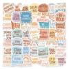 10/30/50PCS INS Colored BOHO Inspirational Sticky PVC Sticker Stationery DIY Laptop Luggage Skateboard Decoration Scrapbooking