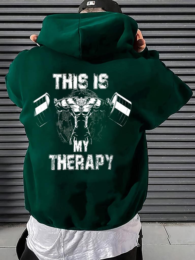 Men's Outdoor Warm Hooded Sweatshirt, New Autumn and Winter Style, Men's Fitness Hooded Sweatshirt, Gym Workout Sweatshirt.