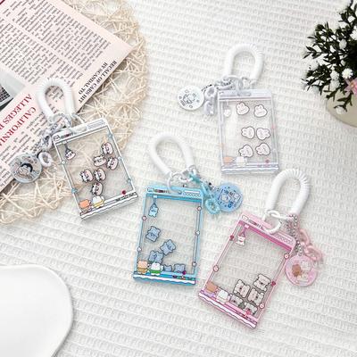 Sweet Creative Design Funny Kpop Photocard Holder Cute Cartoon Animal Student ID Card Cover Case Family Friend Photo Card Holder