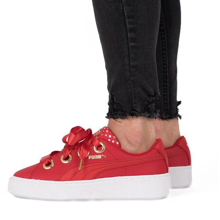 Puma Platform Kiss Ath Lux Red Women's 366704-03