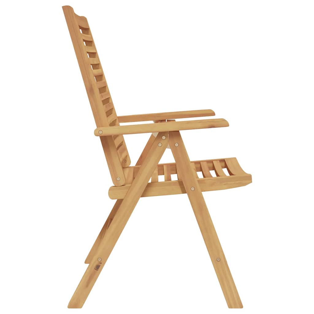 Chair 2 Pcs Brown 64.5 X 52 X 108 Cm Solid Wood Teak