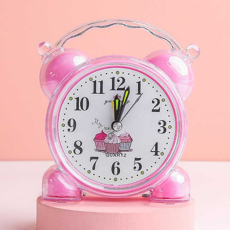 Pentru Dormitor Școală Birou Plastic Galben/Roșu/Albastru/Roz/Portocaliu    Ceas Deșteptător Nou Drăguț 11.6x10.2cm Convenabil