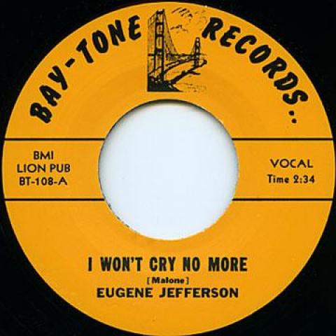 7inch Record EUGENE JEFFERSON - Too Young / I Won't Cry No More BAYTONE108 Bay Tone UK 1961 UK Blues