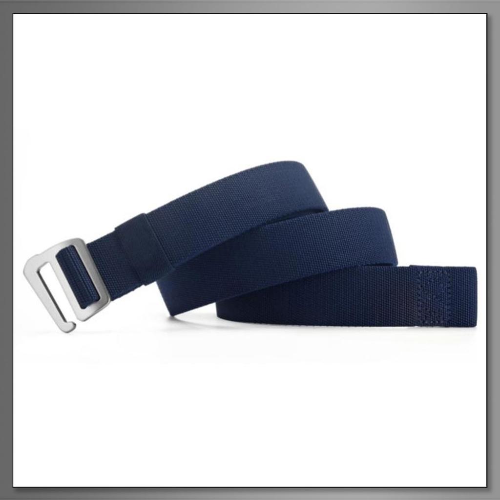 [Buzz Selection] Belt Buckle Aluminum Nylon Lightweight Simple Outdoor Work Durable Men's LBU016 (Navy)