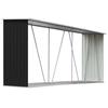Wood Storage Shelter - vidaXL - Galvanized Steel - 330x84x152cm - Anthracite - Durable