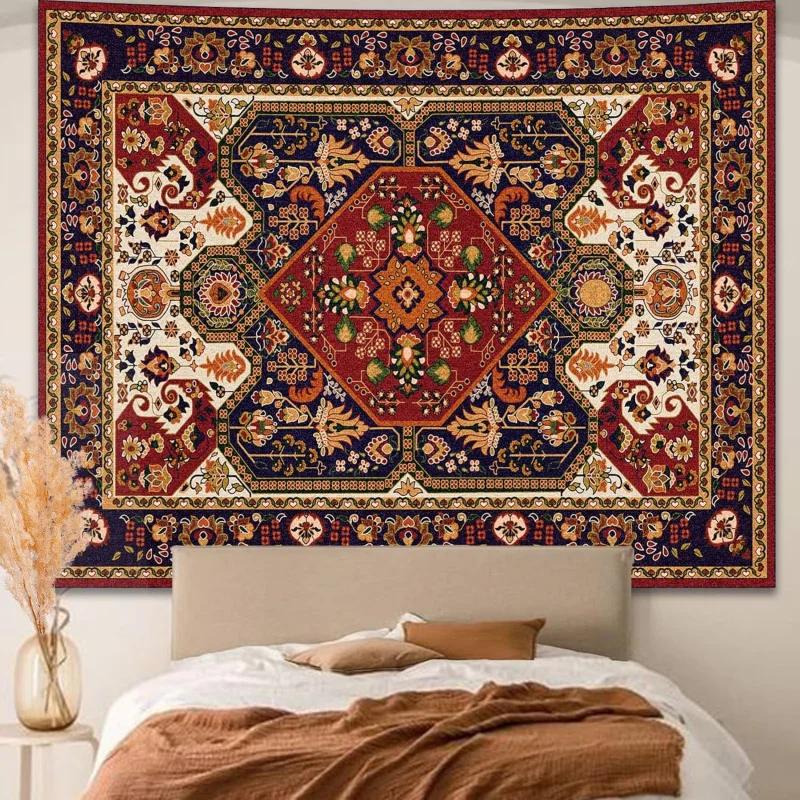 Boho Hippie Tapestry Aesthetic Wall Hanging Trippy Psychedelic Art Home Decor Bedroom Dorm Living Room Wall Blanket