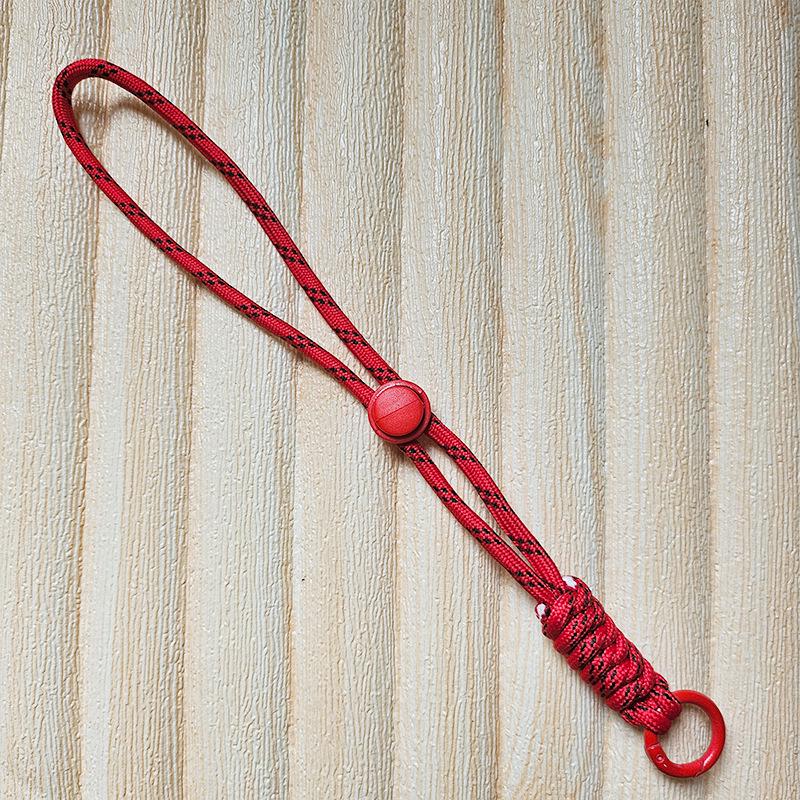 Colorblock Knotted Phone Lanyard: Creative Short Woven, Detachable, Anti-Lost Keychain Strap for Phone Cases