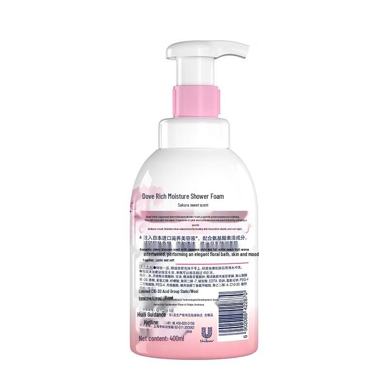 Dove Cherry Blossom Sweet Scent Rich Lather Shower Foam 400ml
