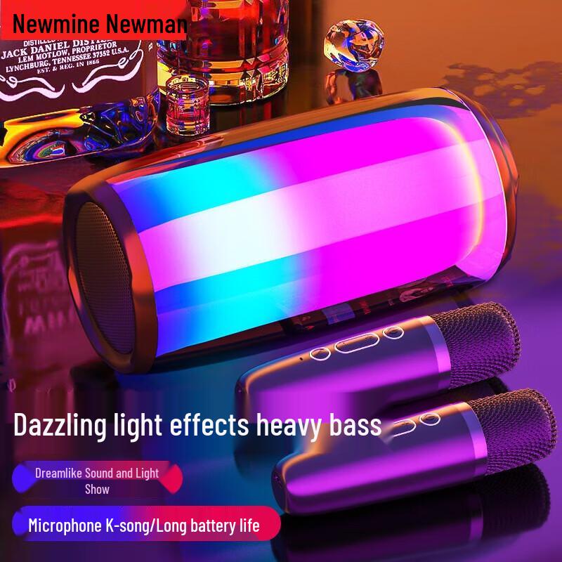 Newman BS02 Portable Bluetooth Speaker with RGB Lighting