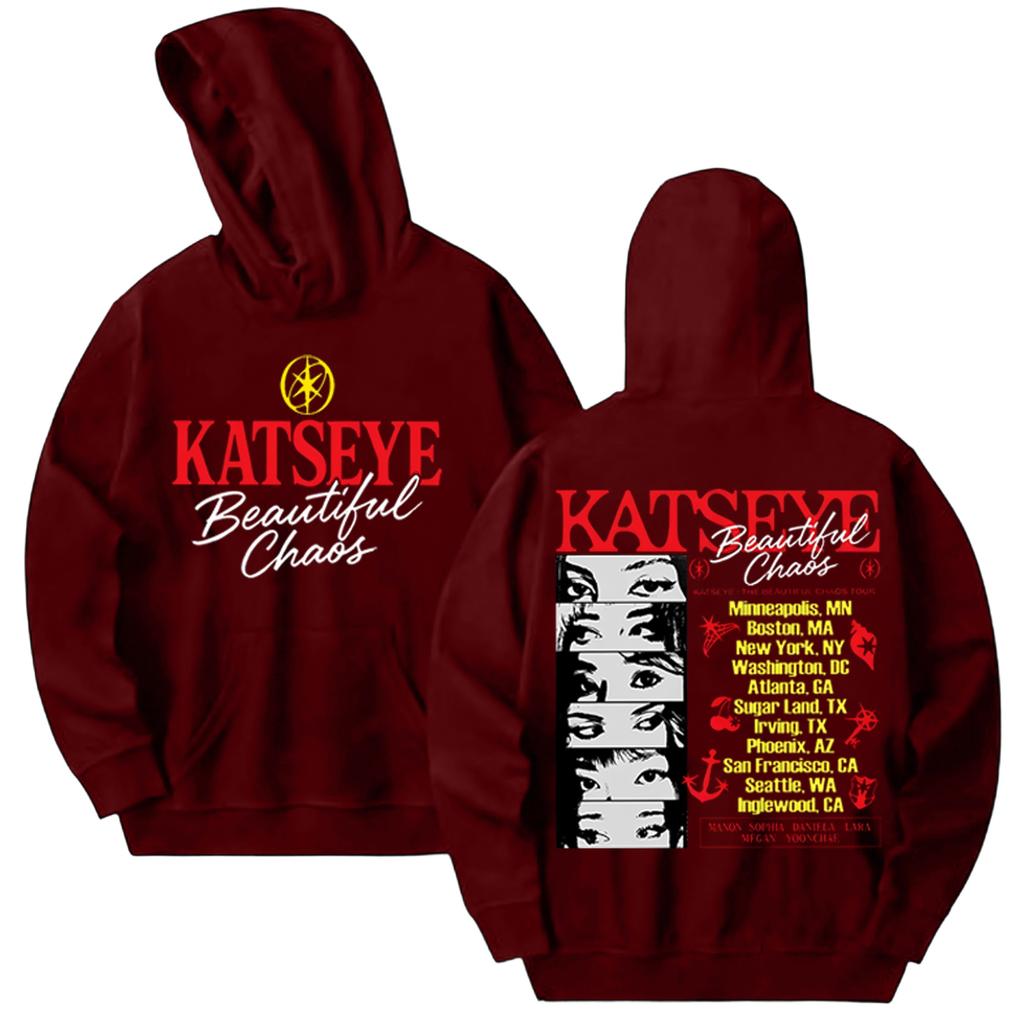 Women's Fashionable Casual Hooded Long Sleeved Printed Sweatshirt