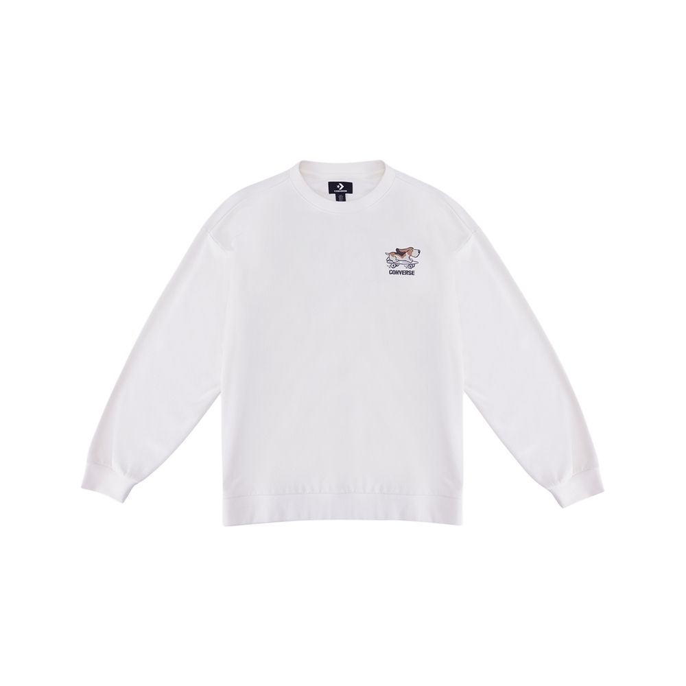 Converse Sweatshirts Unisex White Crew Neck Moderate UCJ420-W2Y 2XL