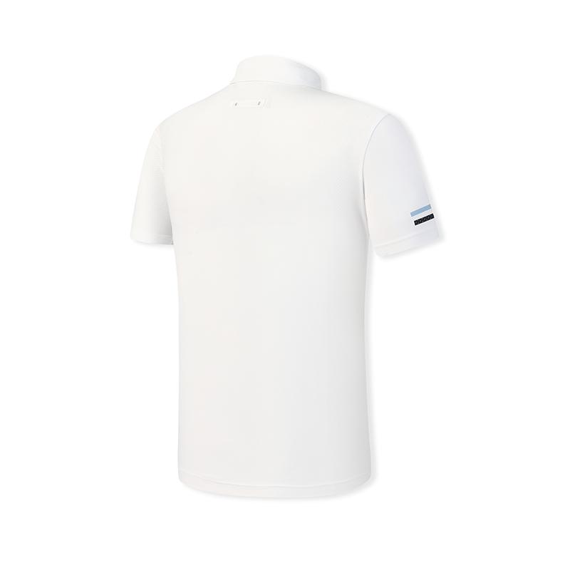 Fila Golf Series Fashion Simple Basic Sports Training Golf Versatile Comfortable Knitted Short Sleeve Polo Shirt Men Tops Jade-White A11M625102FWT