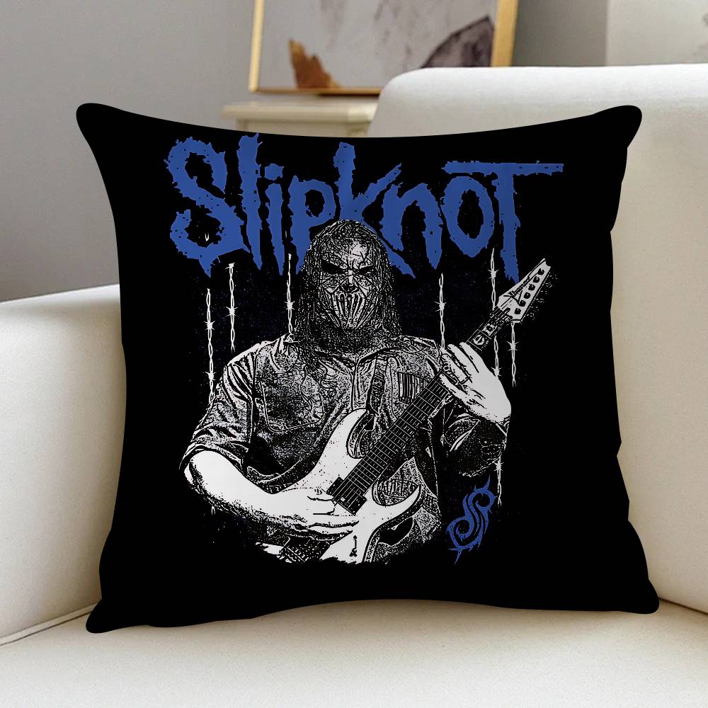 Rock Band S-Slipknot Logo Kissenbezug Toon Geschenk Kissenbezug Schlafzimmer Zuhause Sofa Stuhl Sitz Dekor Kissenbezug