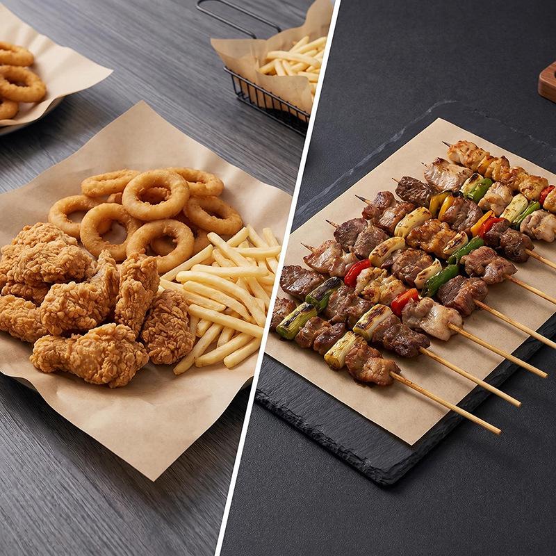 Oil-Absorbing Paper for Fried Foods: Frying Mats for Chicken, Fries, BBQ, and Snacks – Oilproof and Ideal for Commercial Use