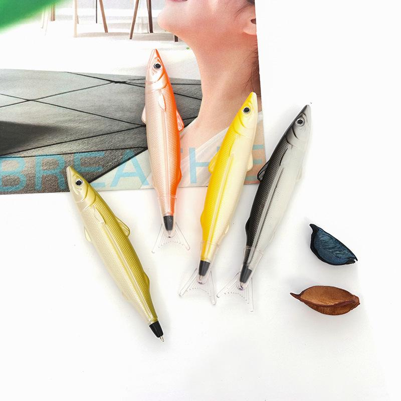 Fish-Shaped 0.7mm Ballpoint Pen for Kids - Portable Continuous Ink Pen for Office and School Use