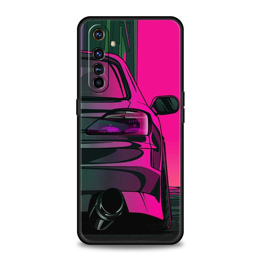 Japan JDM Sports Car For Realme GT Neo 2 3 3T Phone Case For Realme 10 9 8 5G 7 6 GT2 Pro Plus 9i 8i C21 C11 C25 C35 Soft Cover