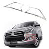 2pc New Car ABS Chrome Accessories Plated Front Fog Lamp Cover Trim Paste Style For Toyota INNOVA 2015 2016 2017 2018