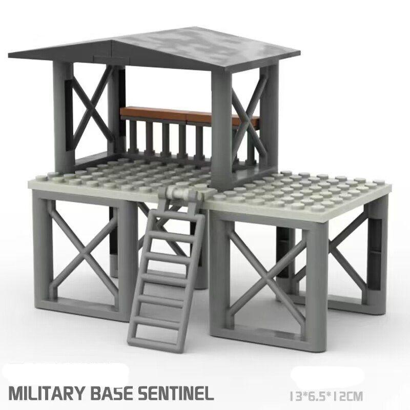 Military Sentry Tower Puzzle Assembly Building Blocks