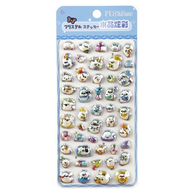Reusing Tiny Sticker for Phone Case Notebook Handcraft Cute Puffier Sticker for Kids, 3D Design Sticker for Boys Girls