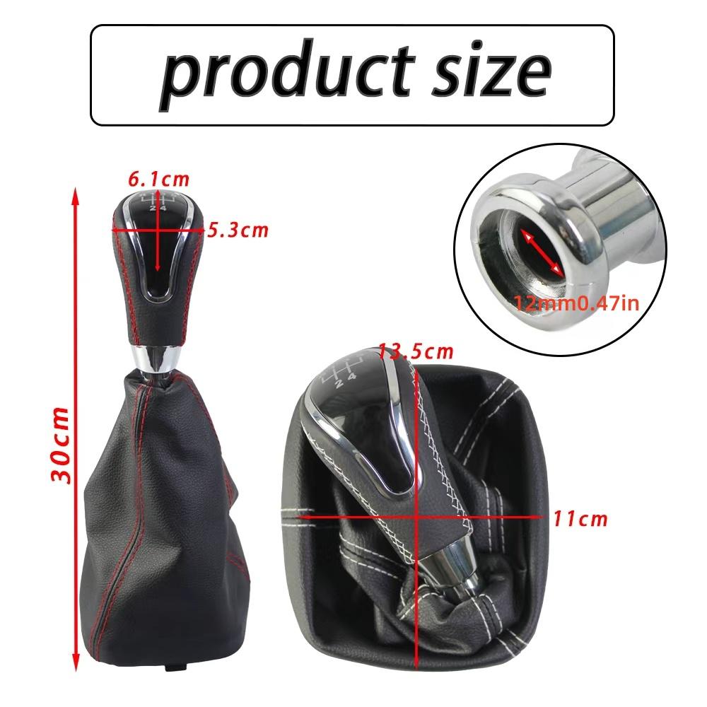 5 Speed 12mm Manual Gear Shift Knob With Cover For Lada For VAZ For 2113 2114 2115 Stitched Handball Leggings Boot Covers