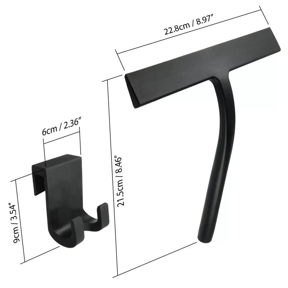 Racletă de duș pentru baie, ștergător de sticlă de uz casnic, oglindă pentru fereastră, racletă din silicon, uși de duș, suport pentru racletă, instrument de curățare.