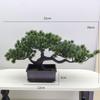 Artificial Pine Bonsai Desktop Decoration - Small Potted Green Plant Ornament for Living Room