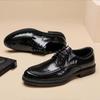 Leather Shoes Men's Genuine Leather Black Business Dress Autumn Soft Sole British Casual High-end Wedding Groom Suit Shoes
