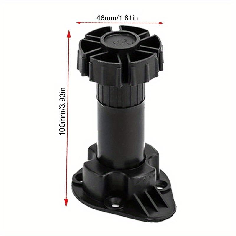 4 st Justerbara Skåpsben Nivåfötter - Premium Kraftiga Skåpsnivåfötter och Köksfotlistkapacitet per Ben