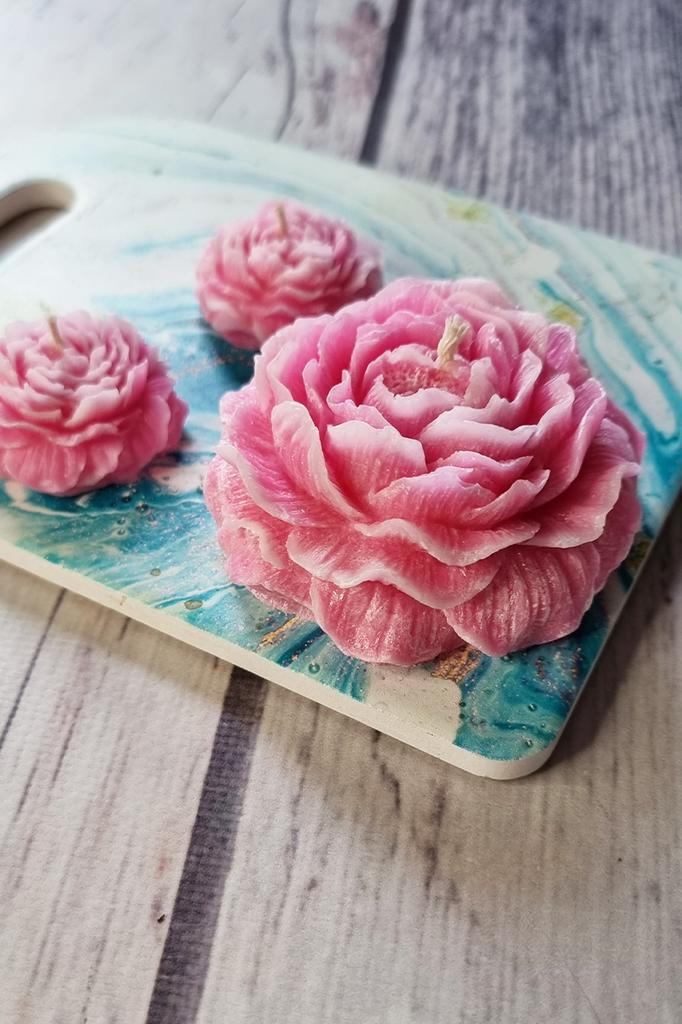 Handmade Candle Set, Gift Candle Set NWN-123 NeedleWoman   Red Guelder Rose (76681015)