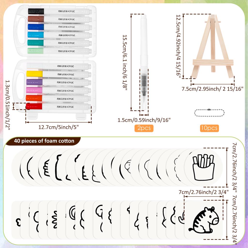 3D Magic Puffy Foam Texture Painting Paper Kids DIY Puffy Paint Drawing Art Educational Craft Sponge Canvas Board Handicraft Toy