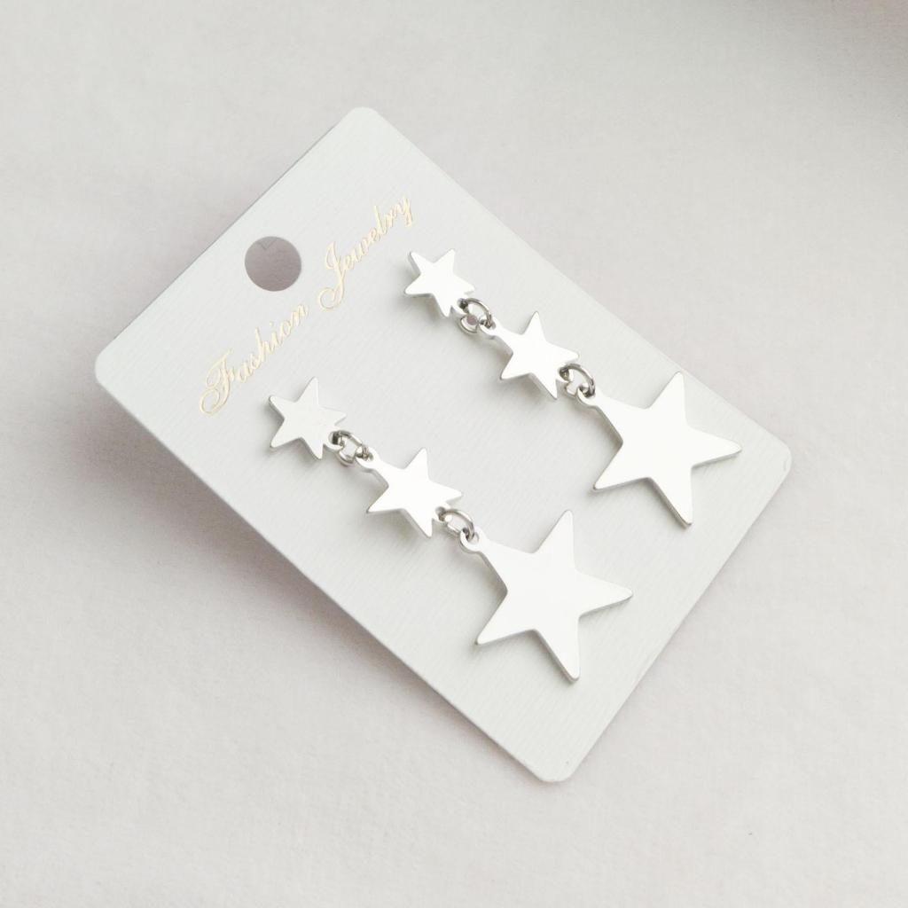 Trendy Frosted Sugar Color Star Alloy Earrings for Women