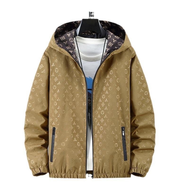 European High-End Jacquard Hooded Streetwear Jacket - Men's Trendy Fashion for Spring/Autumn 2024