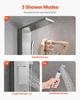 VEVOR Shower Panel Tower System with Rainfall Shower Head, 53 in Brushed Stainless Steel Shower Column, 3-Function Faucet