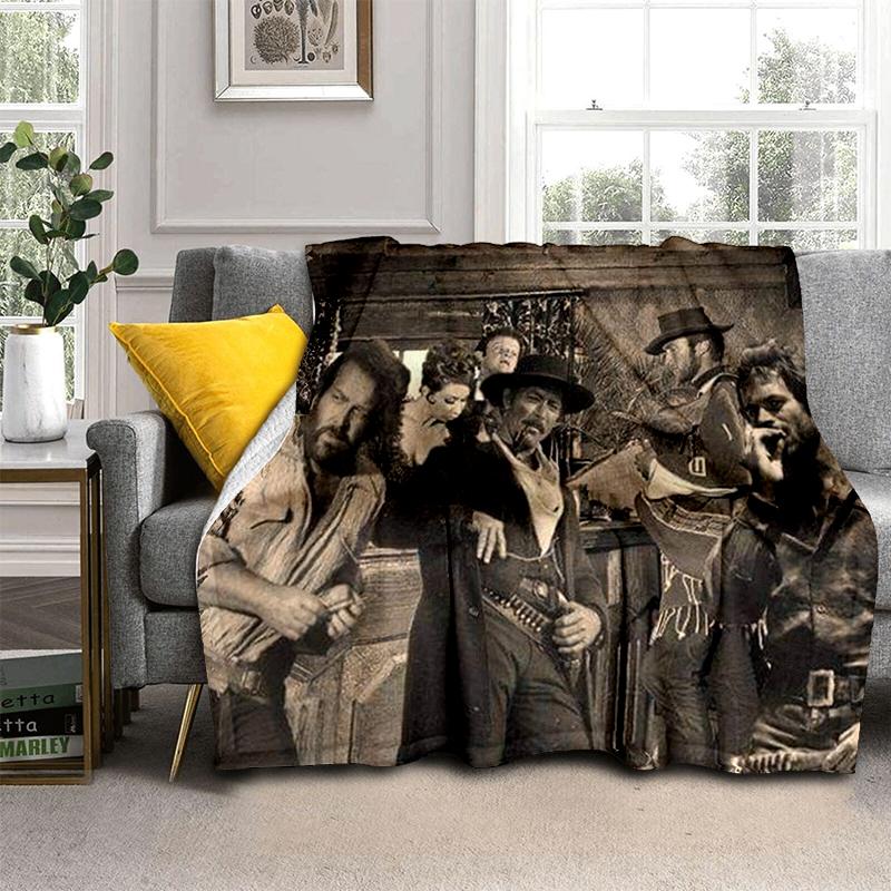 Bud Spencer Terence Hill Wirft Wirft Decke für Kindersofa Reise Wandern Picknick Beding Super Weiche Flanelldecke Geburtstagsgeschenk