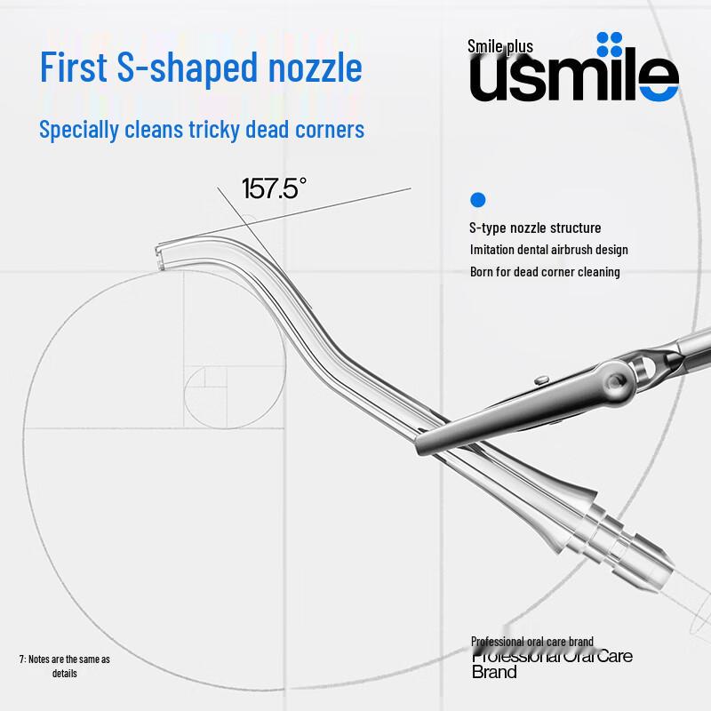 Usmile Portable Telescopic Water Flosser C20 CN plug (adapter included)