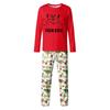 Print Cute Family Set Pajamas, Home Clothes, Family Set Long Sleeve Top Pants Set