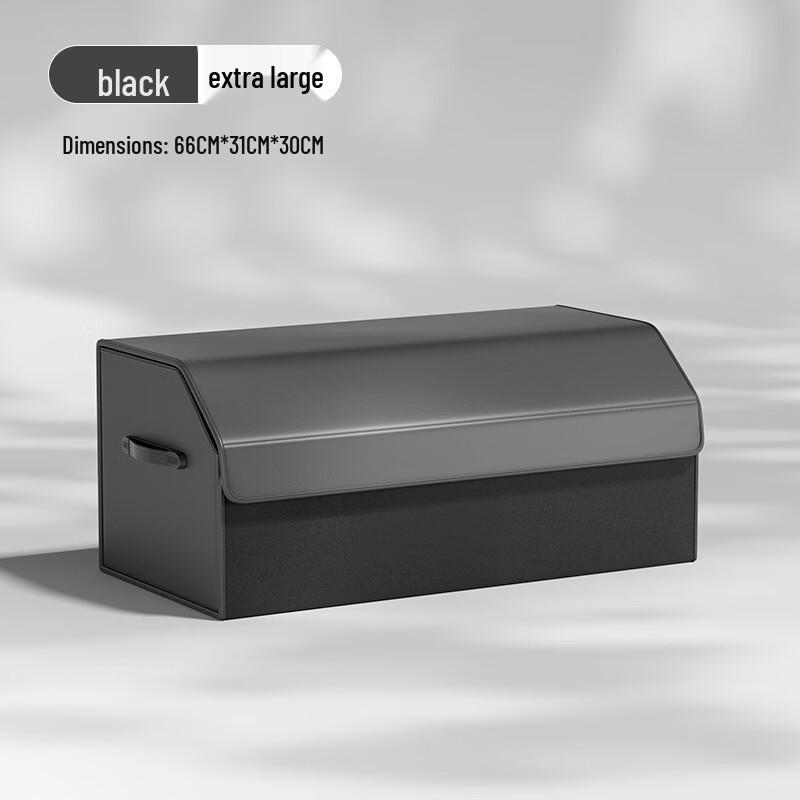 Foldable Leather Car Trunk Storage Organizer
