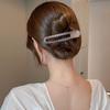 1PC Simple and Transparent Frosted Duckbill Clip, Women's French Lazy Style, Creative Temperament Hair Clip, Hair Accessory